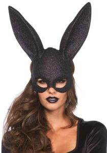 Glitter Masquerade Rabbit Mask Black - Intimszexshop.hu Online Szexshop