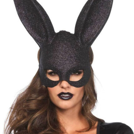 Glitter Masquerade Rabbit Mask Black - Intimszexshop.hu Online Szexshop