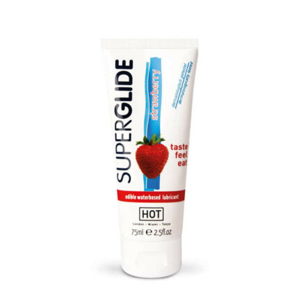 HOT Superglide vízbázisú síkosító gél-eper - Intimszexshop.hu Online Szexshop