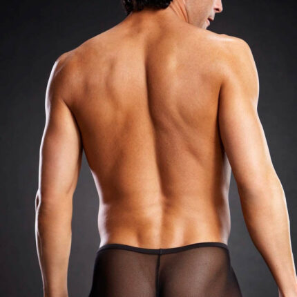 Micro Mesh Trunk - fekete férfi alsó S/M - Intimszexshop.hu Online Szexshop