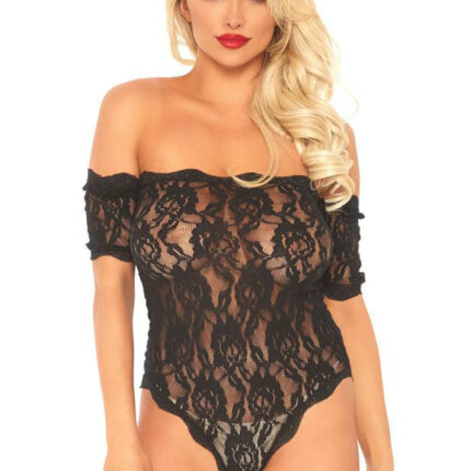 Lace Teddy And Bottom Black body S/M - Intimszexshop.hu Online Szexshop