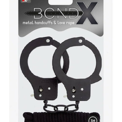 Bondx Metal Cuffs & Love Rope BDSM szett - Intimszexshop.hu Online Szexshop