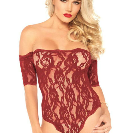 Lace Teddy And Bottom burgundy body S/M - Intimszexshop.hu Online Szexshop