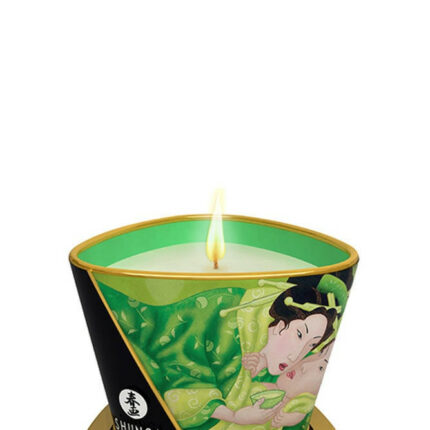 Shunga -  Masszázs- és illatosítógyertya (Zöld Tea) 170 ML - Intimszexshop.hu Online Szexshop