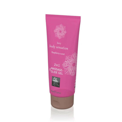 Massage- & Glide Gel 2 in 1 - Raspberry scent 200ml - Intimszexshop.hu Online Szexshop