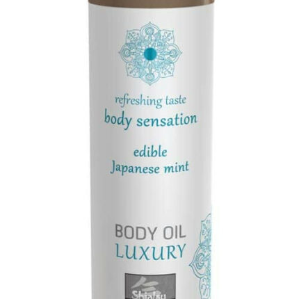 Luxury body oil edible masszázsolaj - Japanese Mint 75ml - Intimszexshop.hu Online Szexshop