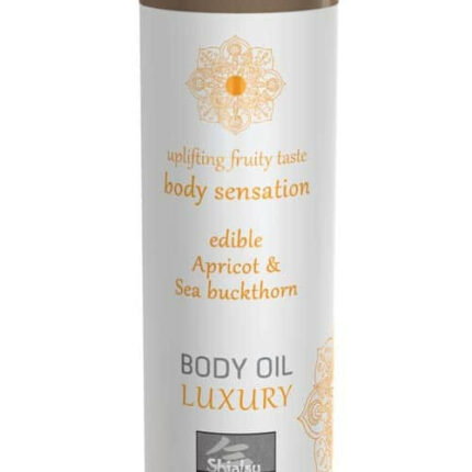 Luxury body oil edible masszázsolaj - Apricot & Sea Buckthorn 75ml - Intimszexshop.hu Online Szexshop