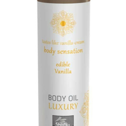 Luxury body oil edible masszázsolaj - Vanilla 75ml - Intimszexshop.hu Online Szexshop