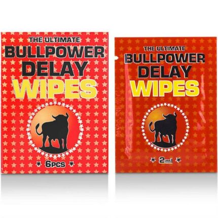 Bull Power: Wipes Delay 6 pcs x 2 ml - Intimszexshop.hu Online Szexshop