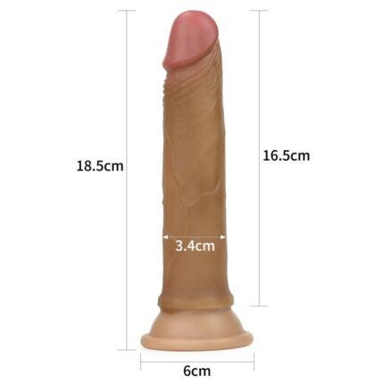 Platinum Valósághű dildó 18cm Barna - Intimszexshop.hu Online Szexshop