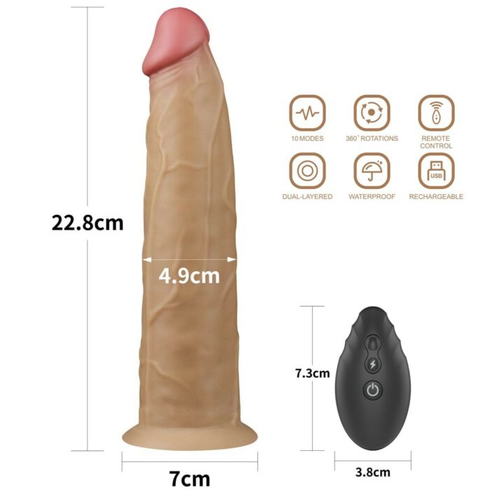 9.0'' Dual Layered Platinum Silicone Rotator - Intimszexshop.hu Online Szexshop