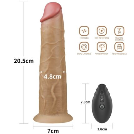 8.0'' Dual Layered Platinum Silicone Rotator - Intimszexshop.hu Online Szexshop