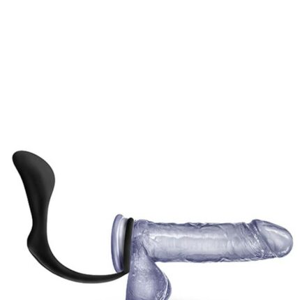 ANAL ADVENTURES COCK RING PLUG BLACK - Intimszexshop.hu Online Szexshop