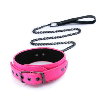 Electra - Collar & Leash - Pink nyakörv - Intimszexshop.hu Online Szexshop