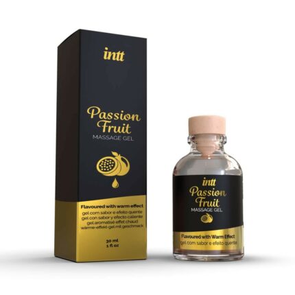 MASSAGE GEL PASSION FRUIT GLASS BOTTLE 30ML + BOX - Intimszexshop.hu Online Szexshop