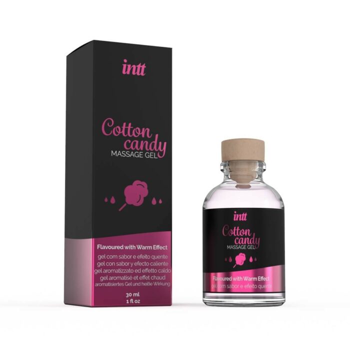 MASSAGE GEL COTTON CANDY GLASS BOTTLE 30ML + BOX - Intimszexshop.hu Online Szexshop