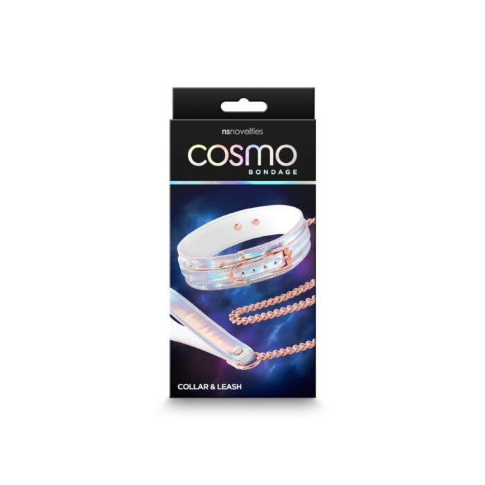 Cosmo Bondage - Collar & Leash - Rainbow - Intimszexshop.hu Online Szexshop