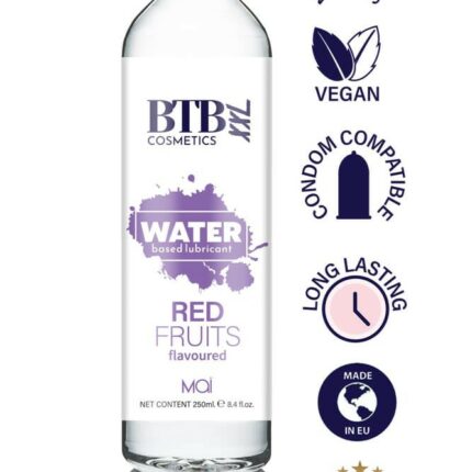 BTB Vízbázisú síkosító FLAVORED RED FRUITS 250ML - Intimszexshop.hu Online Szexshop