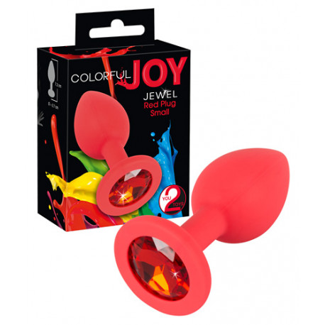 Colorful Joy - Szilikon Análplug (piros) - Intimszexshop.hu Online Szexshop