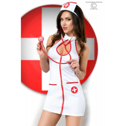 Szexi fehér ápolónő jelmez S/M - Intimszexshop.hu Online Szexshop