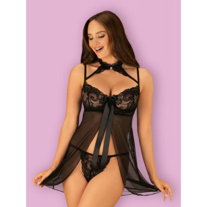 Elizenes babydoll és tanga L/XL - Intimszexshop.hu Online Szexshop