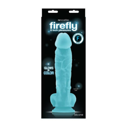 Firefly 8" Fluoreszkáló Valósághű Dildó Kék - Intimszexshop.hu Online Szexshop