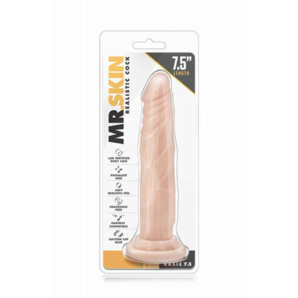 Mr. Skin Valósághű Dildó Basic 7.5 inch Testszínű - Intimszexshop.hu Online Szexshop