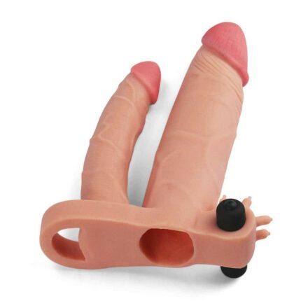 Intimszexshop - Szexshop | Add 1" Vibrating Double Penis Sleeve