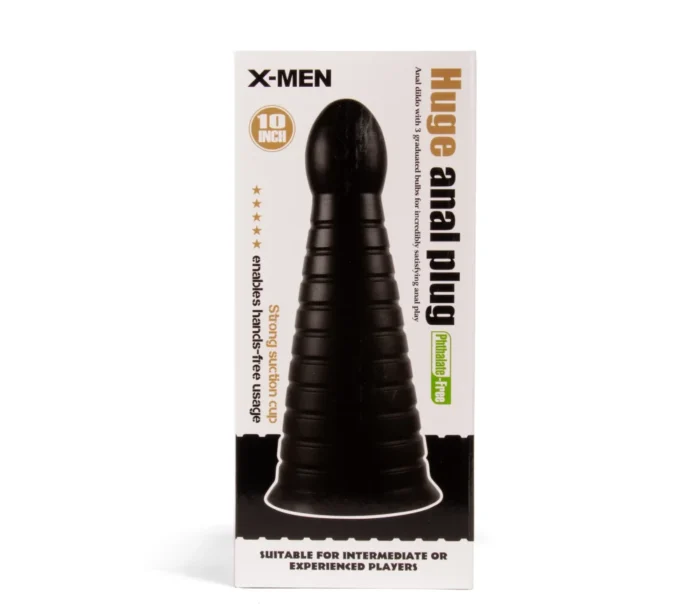 Intimszexshop - Szexshop | X-MEN 10 inch Huge Anal Plug Black