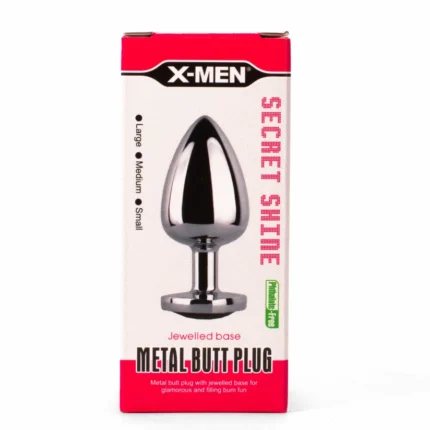 Intimszexshop - Szexshop | X-MEN Secret Shade Metal Butt Plug Red S