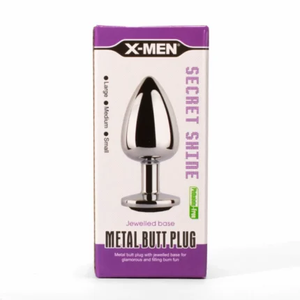 Intimszexshop - Szexshop | X-MEN Secret Shade Metal Butt Plug Black L