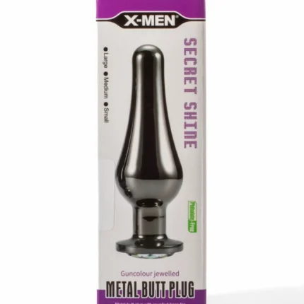 Intimszexshop - Szexshop | X-Men Secret Shine Gun Colour Jewelled Metal Butt Plug S