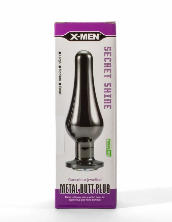 Intimszexshop - Szexshop | X-Men Secret Shine Gun Colour Jewelled Metal Butt Plug S