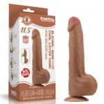 Intimszexshop - Szexshop | 11.5'' King Sized Sliding Skin Dual Layer Dong Brown