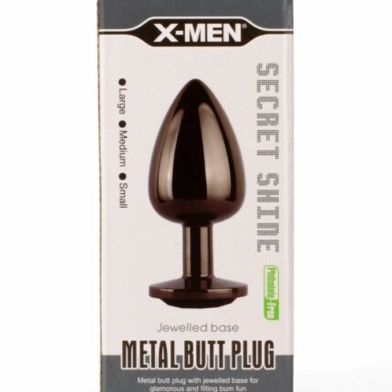 Intimszexshop - Szexshop | X-MEN Secret Shine Metal Butt Plug Gun Colour M