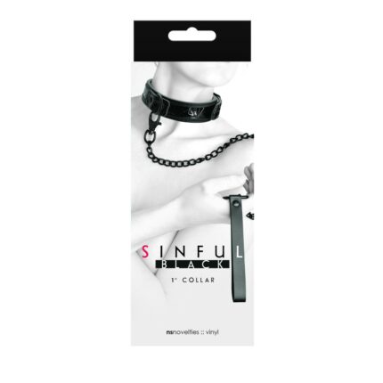 Intimszexshop - Szexshop | Sinful - 1'' Collar - Black