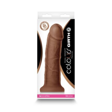 Intimszexshop - Szexshop | Colours - Dual Density - 7" Girth Dildo - Brown