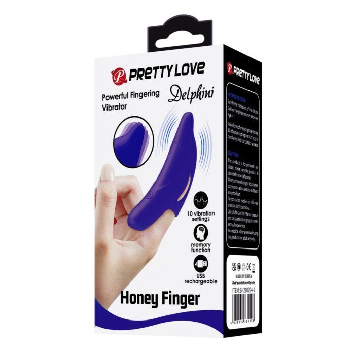 Intimszexshop - Szexshop | Pretty Love Delphini Honey Finger Blue