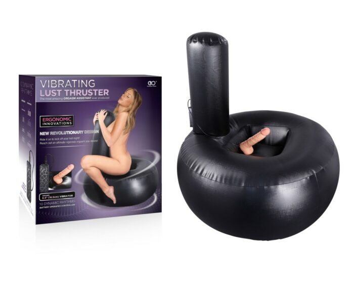 Intimszexshop - Szexshop | VIBRATING LUST THRUSTER INFLATABLE CUSHION WITH VIBRATING DONG