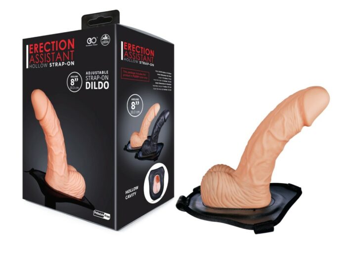 Intimszexshop - Szexshop | ERECTION ASSISTANT 8" HOLLOW STRAP-ON