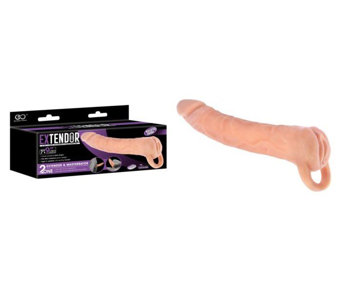 Intimszexshop - Szexshop | EXTENDOR 9" TPR 2 IN 1 EXTENDER & MASTURBATOR