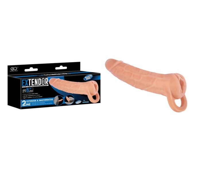 Intimszexshop - Szexshop | EXTENDOR 8" TPR 2 IN 1 EXTENDER & MASTURBATOR