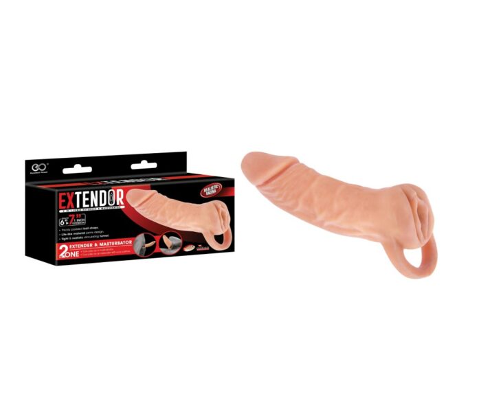 Intimszexshop - Szexshop | EXTENDOR 7" TPR 2 IN 1 EXTENDER & MASTURBATOR