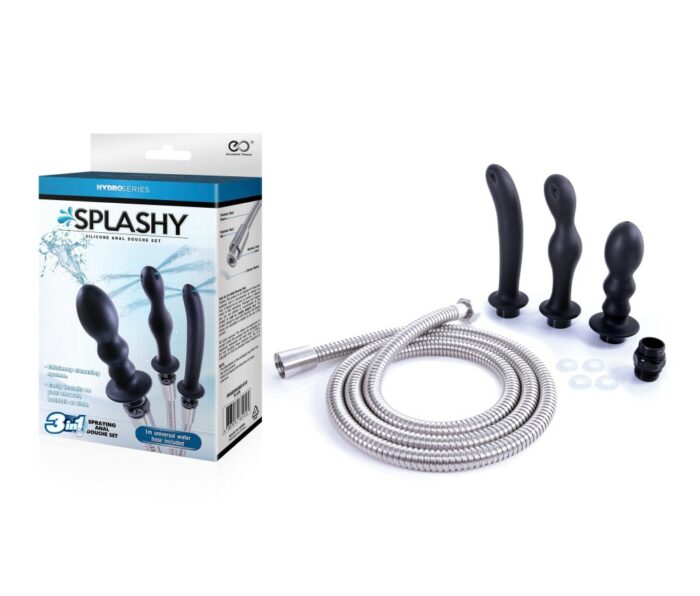 Intimszexshop - Szexshop | HYDRO SERIES-SPLASHY - 3 BUTT PLUG WITH HOSE KIT