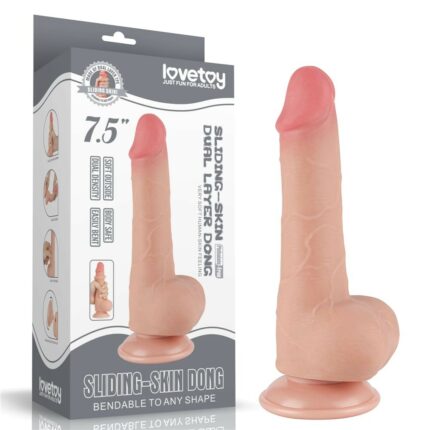 Intimszexshop - Szexshop | 7.5'' Sliding Skin Dual Layer Dong Flesh II