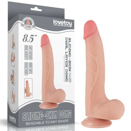 Intimszexshop - Szexshop | 8.5'' Sliding Skin Dual Layer Dong Flesh I