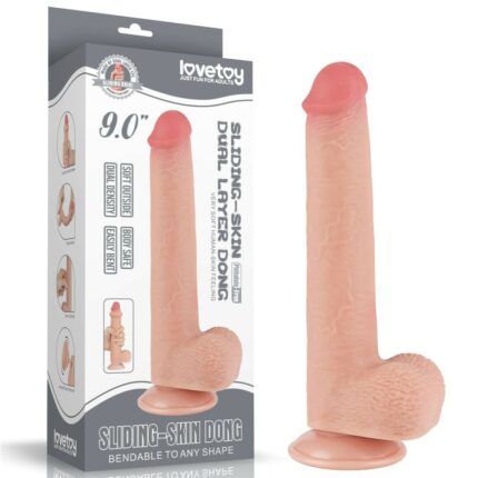 Intimszexshop - Szexshop | 9'' Sliding Skin Dual Layer Dong Flesh