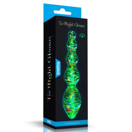 Intimszexshop - Szexshop | Glow-in-the-dark Twilight Gleam Glass Dildo-Tantalizing Orbs