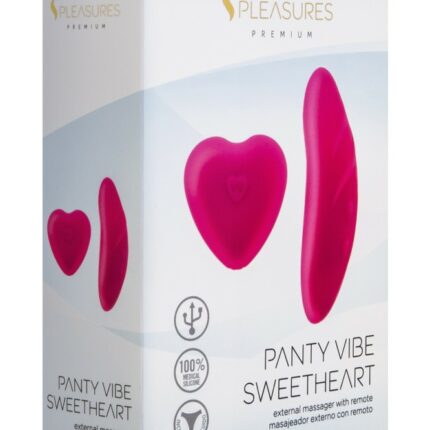 Intimszexshop - Szexshop | S Pleasures Premium Panty Vibe Sweetheart External Massager Pink