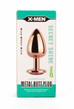 Intimszexshop - Szexshop | X-MEN Secret Shade Metal Butt Plug Rose S